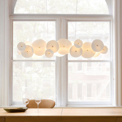 Amara Ceramic Linear Chandelier (50") - Zelno Lighting