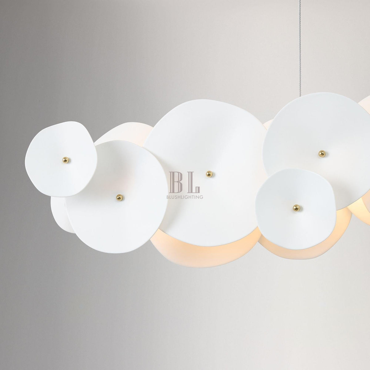 Amara Ceramic Linear Chandelier (50") - Zelno Lighting