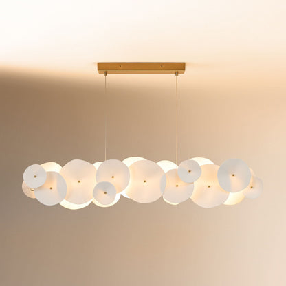 Amara Ceramic Linear Chandelier (50") - Zelno Lighting