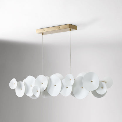 Amara Ceramic Linear Chandelier (50") - Zelno Lighting