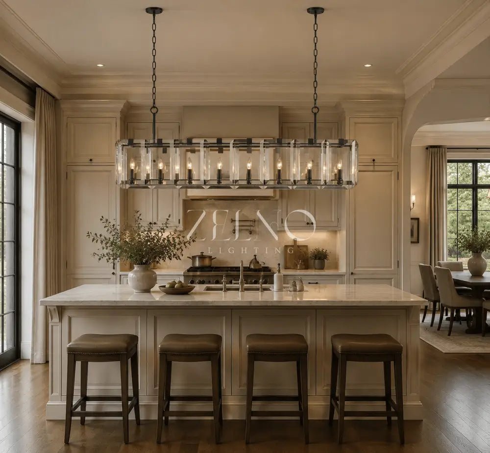 Amayya Rectangular Chandelier - Zelno