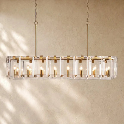 Amayya Rectangular Chandelier - Zelno
