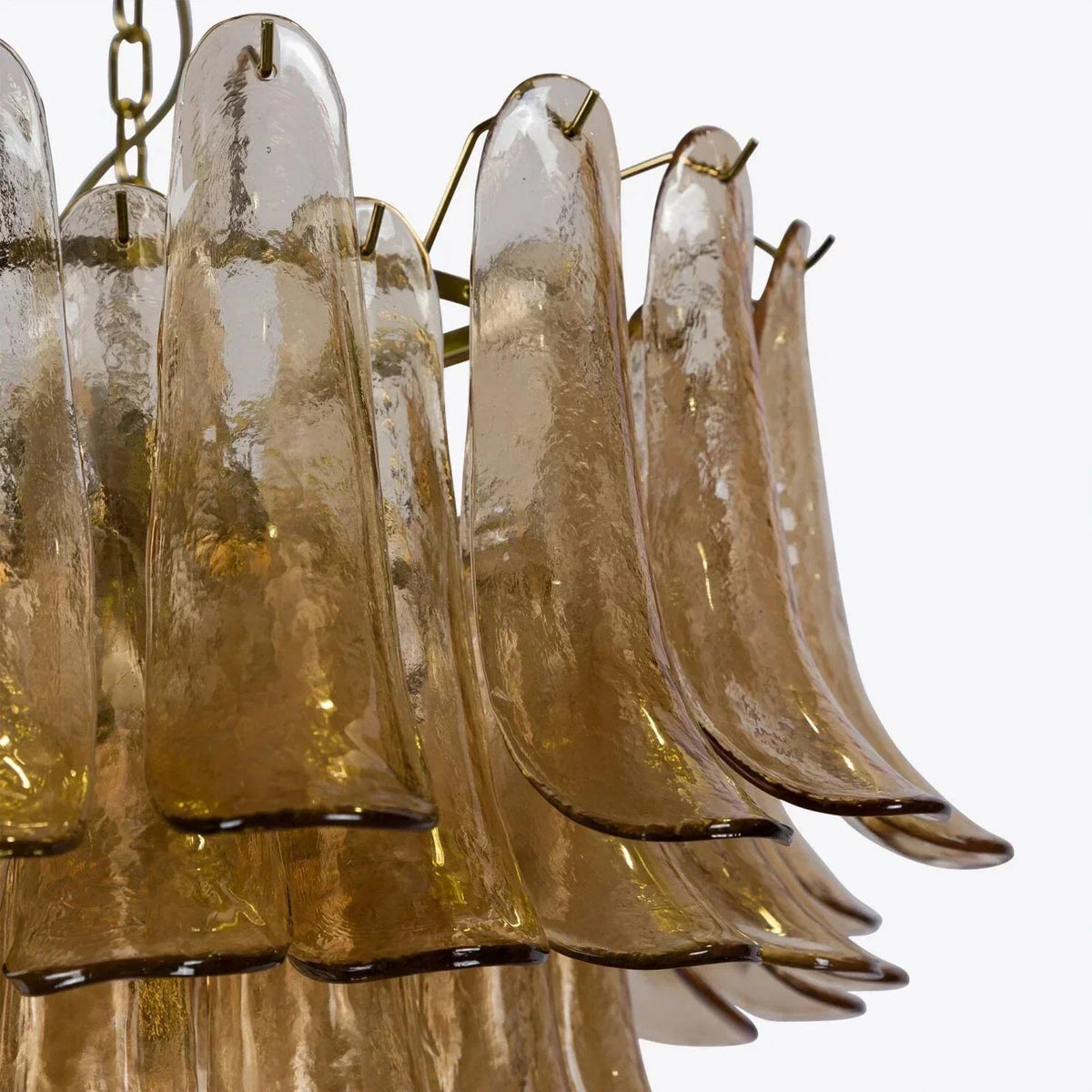 Amber Petalo Chandelier – 2 Sizes - Zelno Lighting
