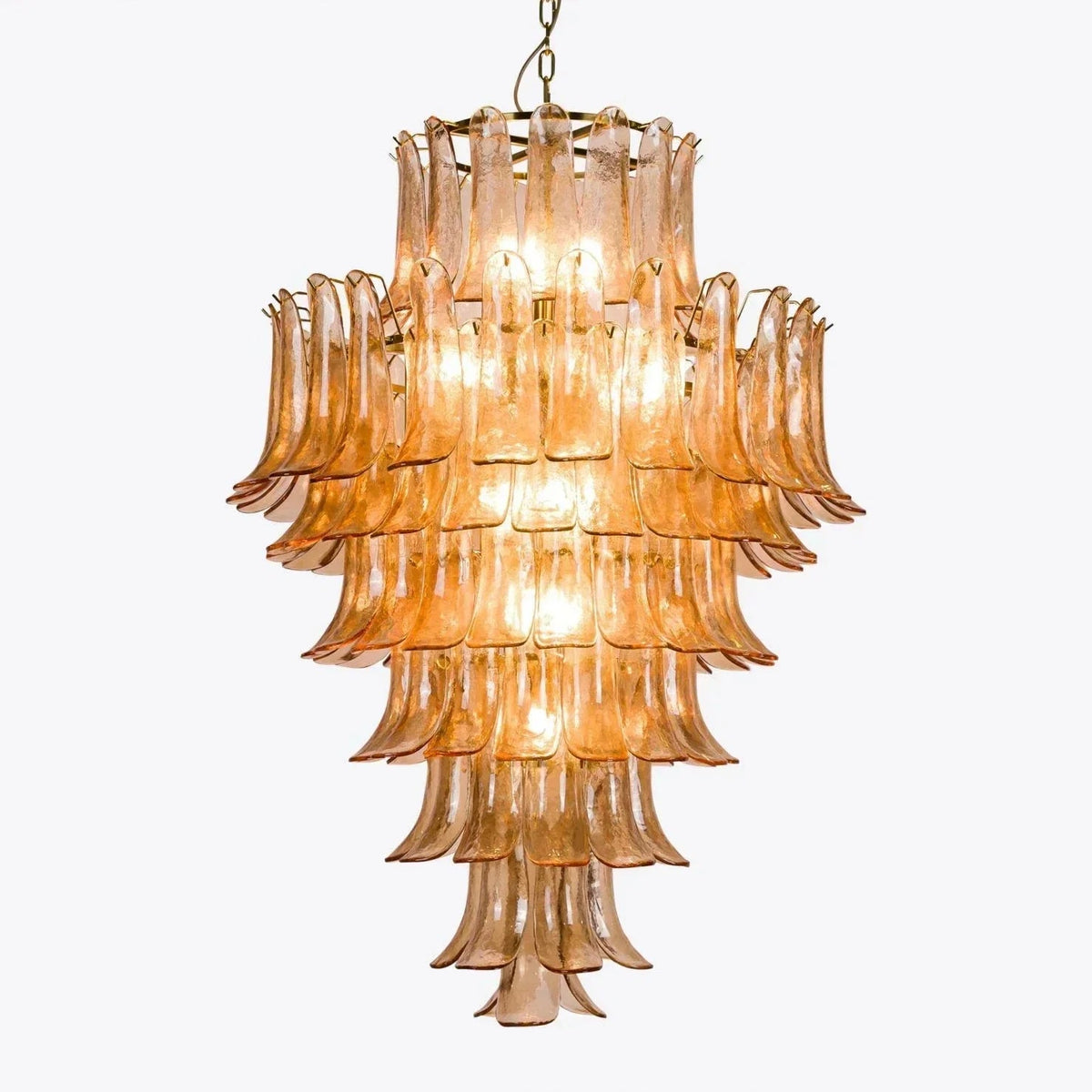 Amber Petalo Chandelier – 2 Sizes - Zelno Lighting
