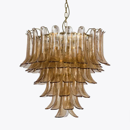 Amber Petalo Chandelier – 2 Sizes - Zelno Lighting