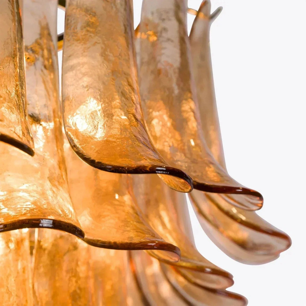 Amber Petalo Chandelier – 2 Sizes - Zelno Lighting
