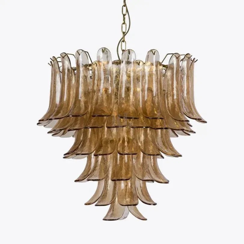 Amber Petalo Chandelier – 2 Sizes - Zelno Lighting