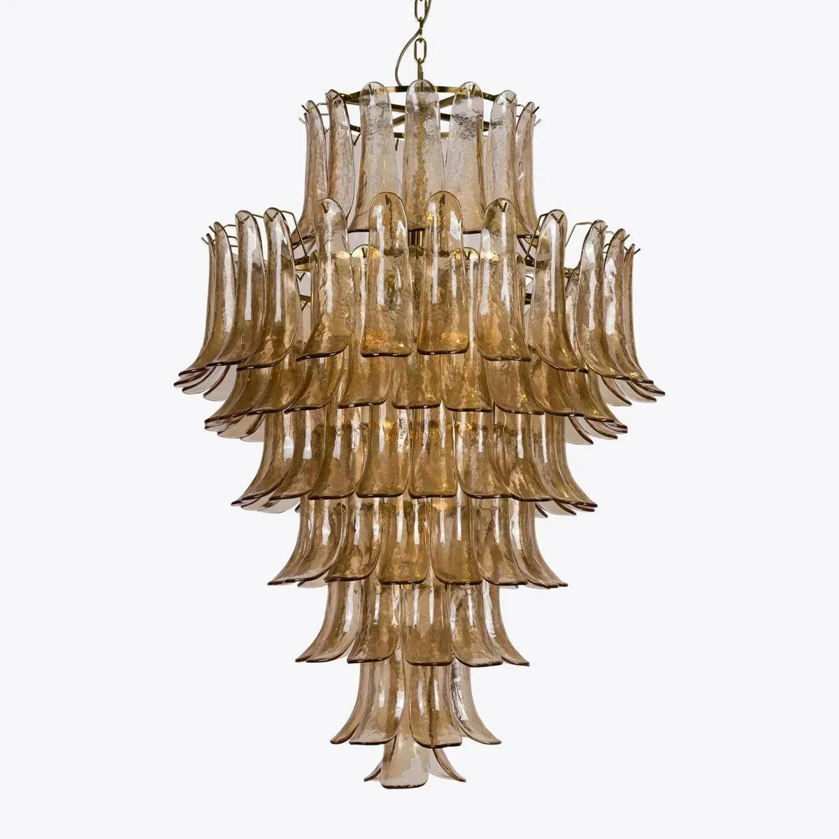 Amber Petalo Chandelier – 2 Sizes - Zelno Lighting