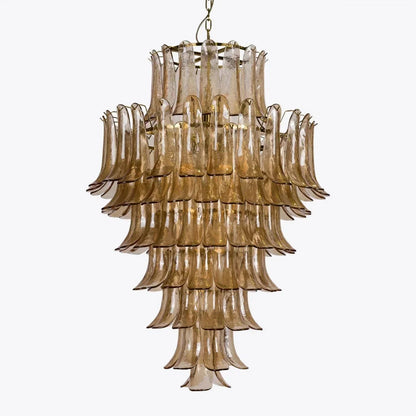 Amber Petalo Chandelier – 2 Sizes - Zelno Lighting