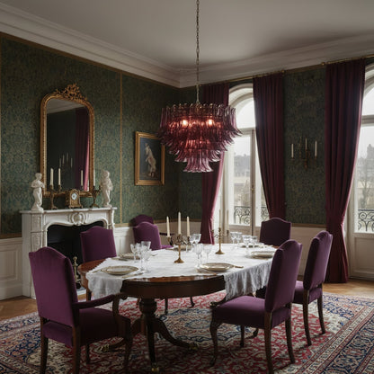 Amethyst Bloom Chandelier - Zelno Lighting