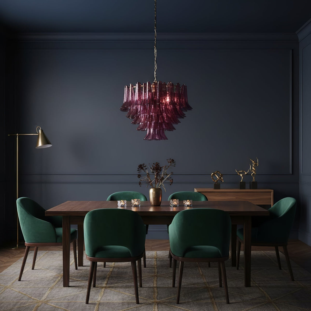 Amethyst Bloom Chandelier - Zelno Lighting