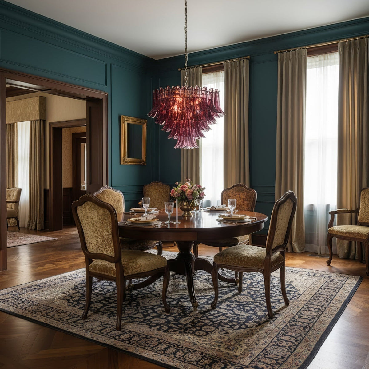 Amethyst Bloom Chandelier - Zelno Lighting