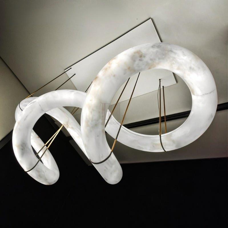 Ametris Alabaster Chandelier Light - Zelno Lighting