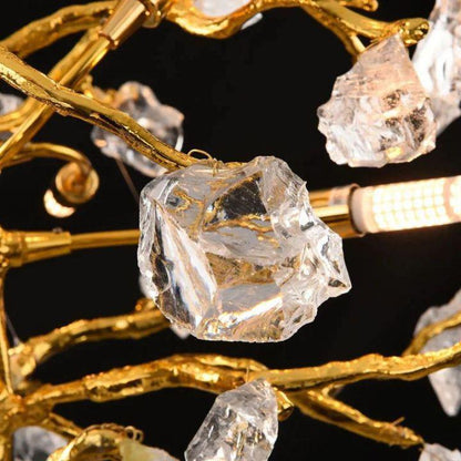 Amos Glass Branch Chandelier - Zelno Lighting