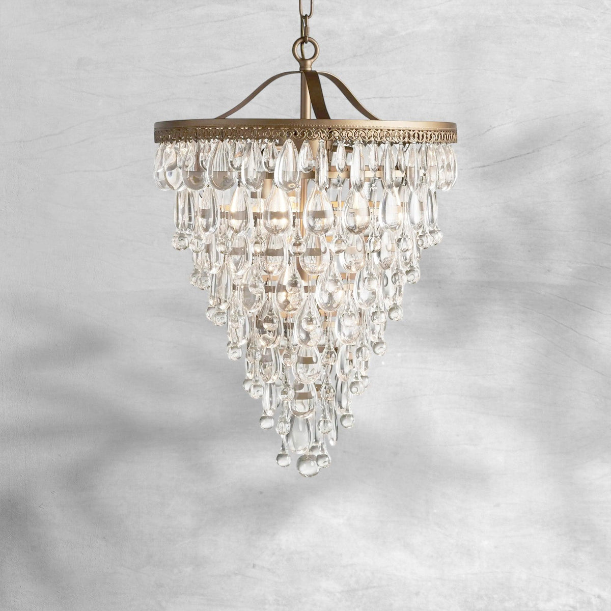 Anabella Round Chandelier 17''23''H - Zelno