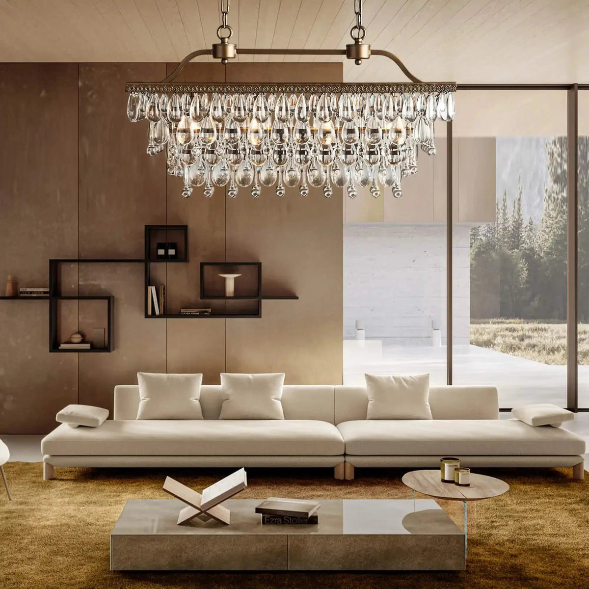 Anabelle Rectangular Chandelier - Zelno Lighting