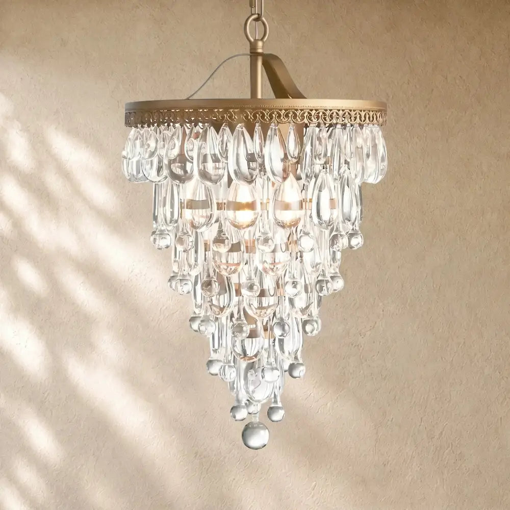 Anabelle Round Chandelier 17''23''H - Zelno
