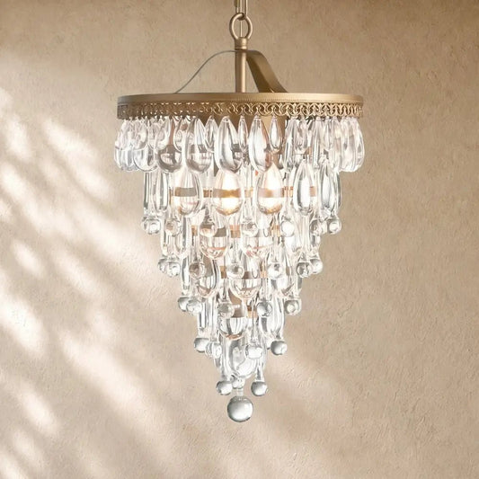 Anabelle Round Chandelier 17''23''H - Zelno