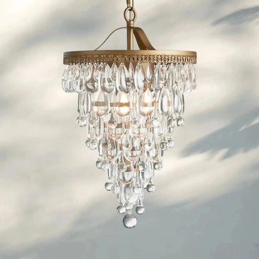 Anabelle Round Chandelier 17''23''H - Zelno Lighting