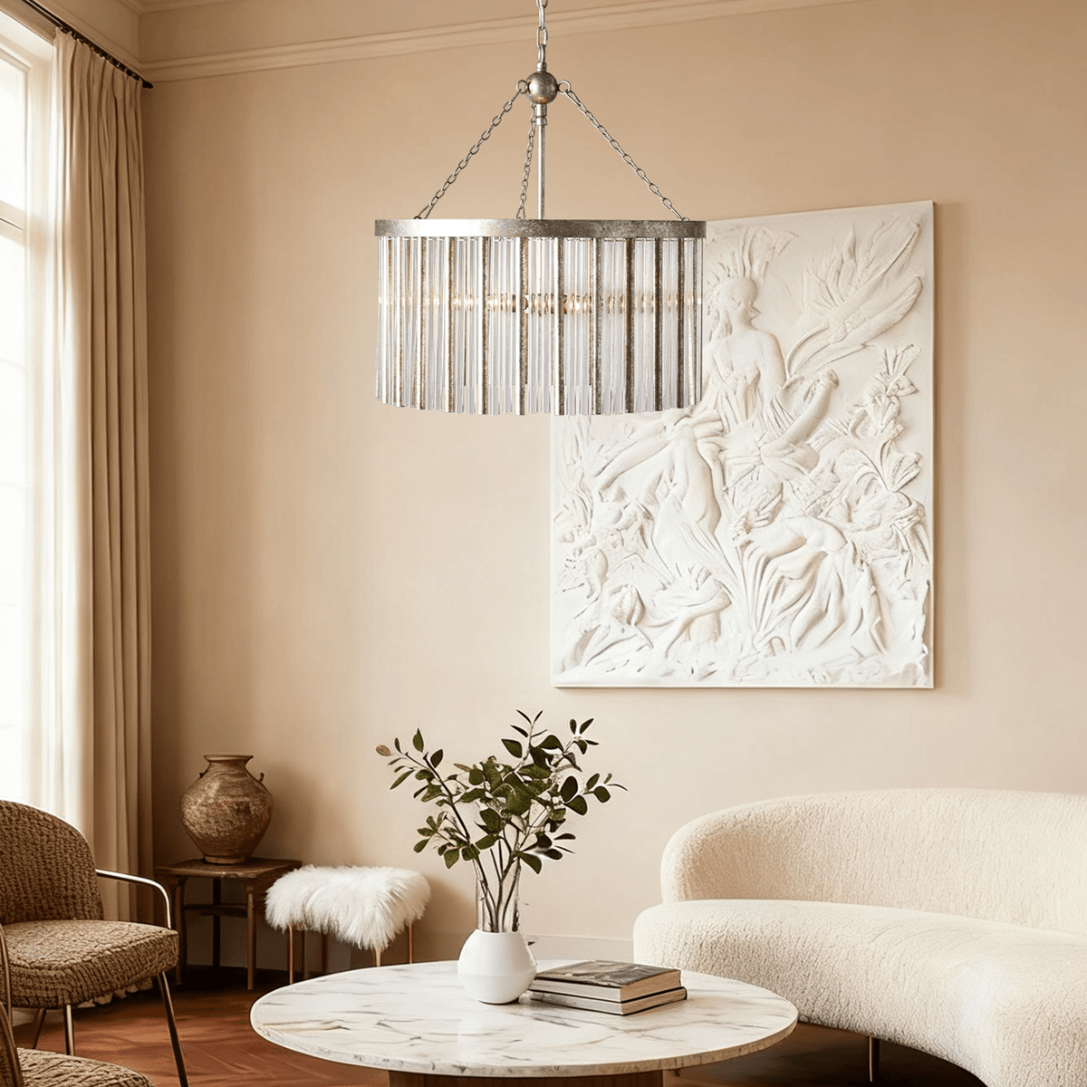 Andalucia Round Chandelier 24"35" - Zelno