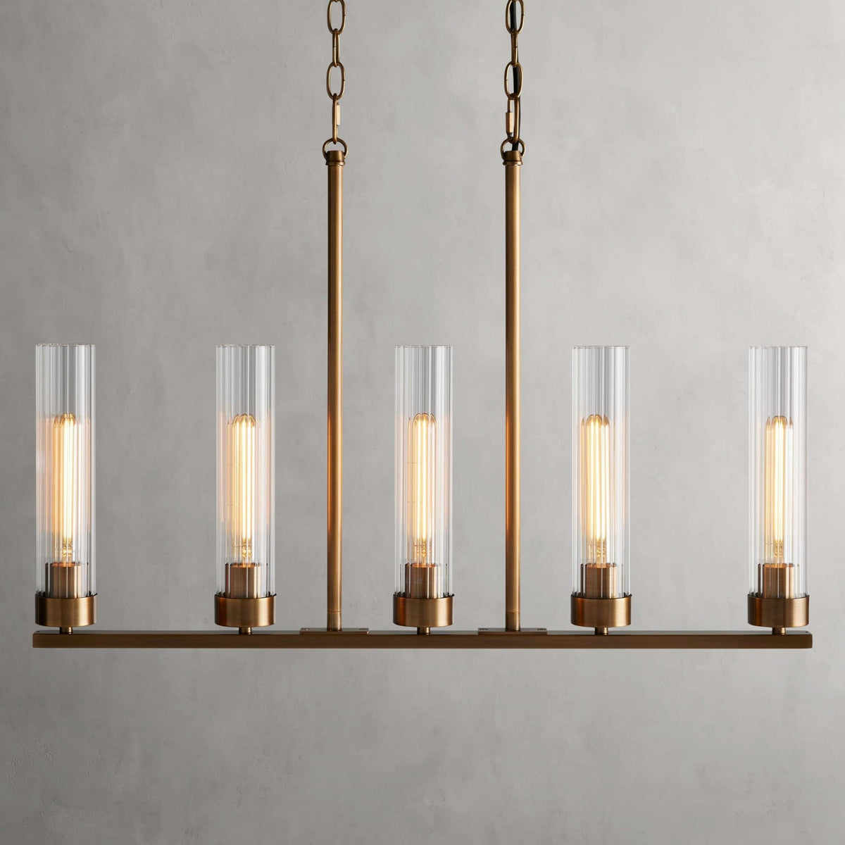 Andreas 5-Light Linear Chandelier - Zelno