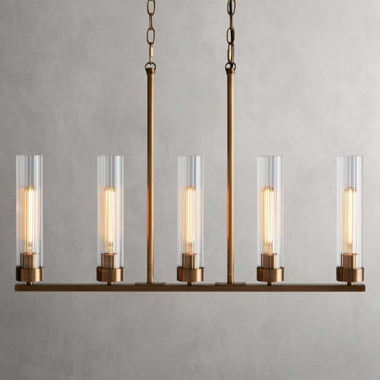 Andreas 5-Light Linear Chandelier - Zelno