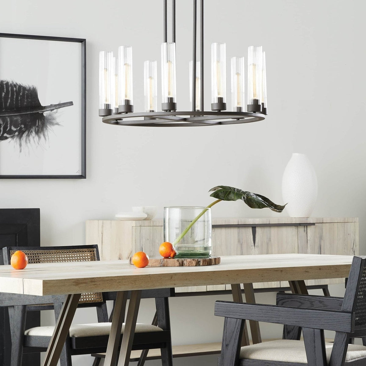 Andreas Round Chandelier - Zelno Lighting