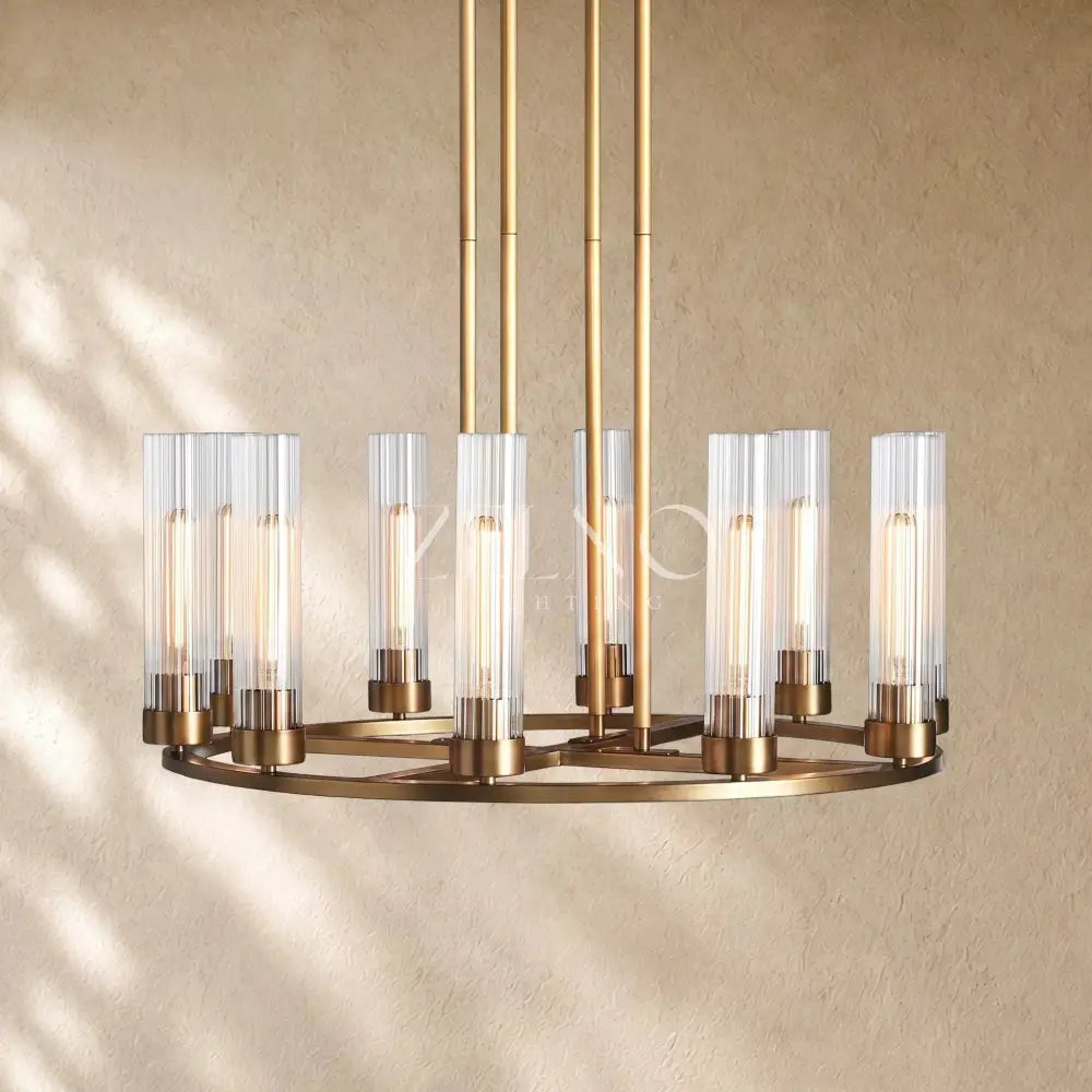 Andreass Round Chandelier 10/12 Light - Zelno