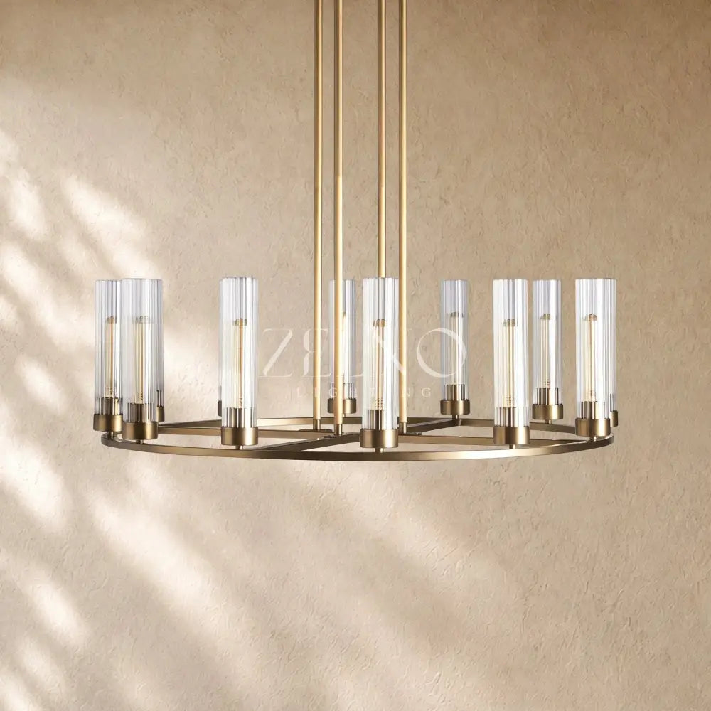 Andreass Round Chandelier 10/12 Light - Zelno
