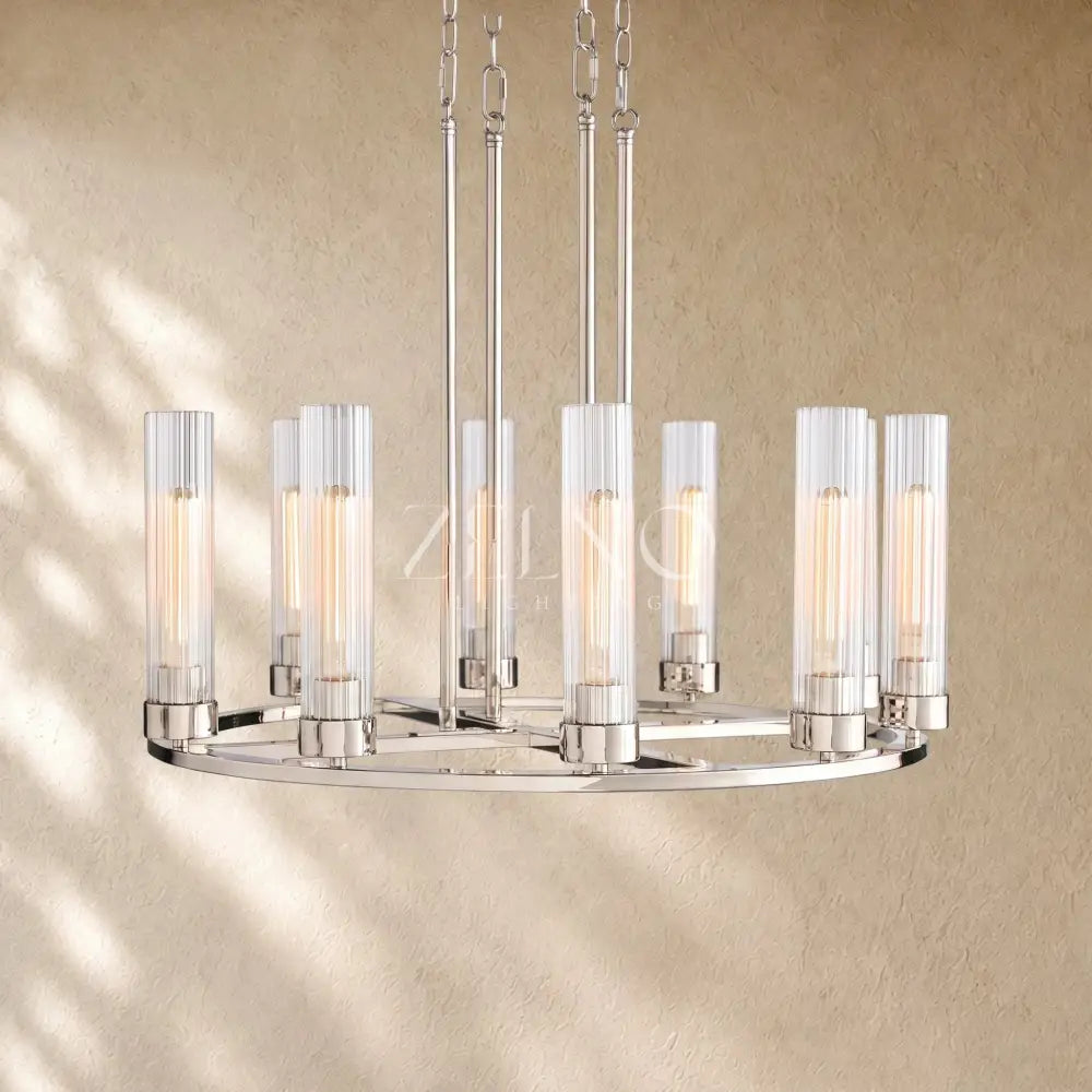 Andreass Round Chandelier 10/12 Light - Zelno