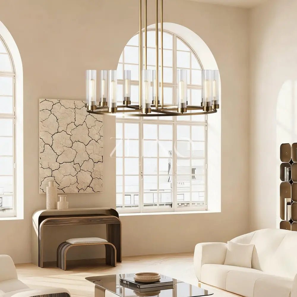 Andreass Round Chandelier 10/12 Light - Zelno