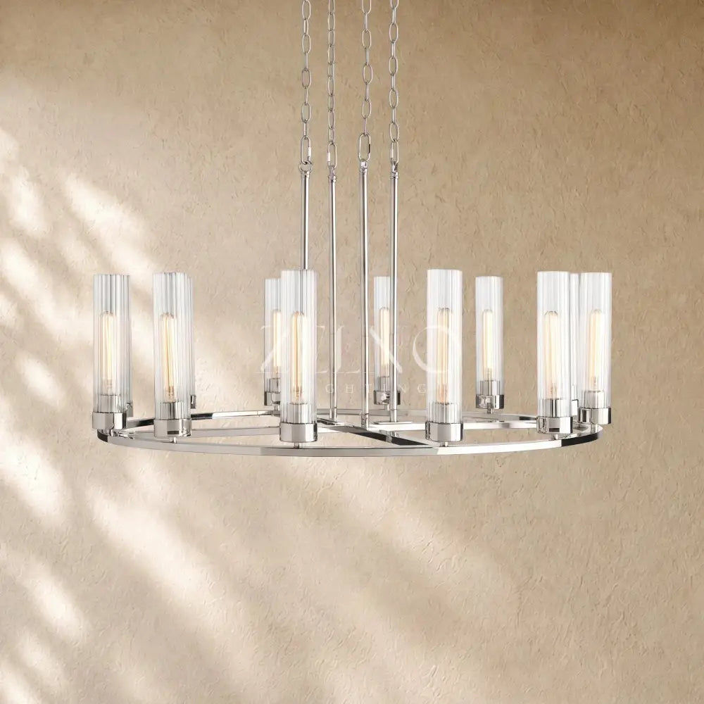 Andreass Round Chandelier 10/12 Light - Zelno