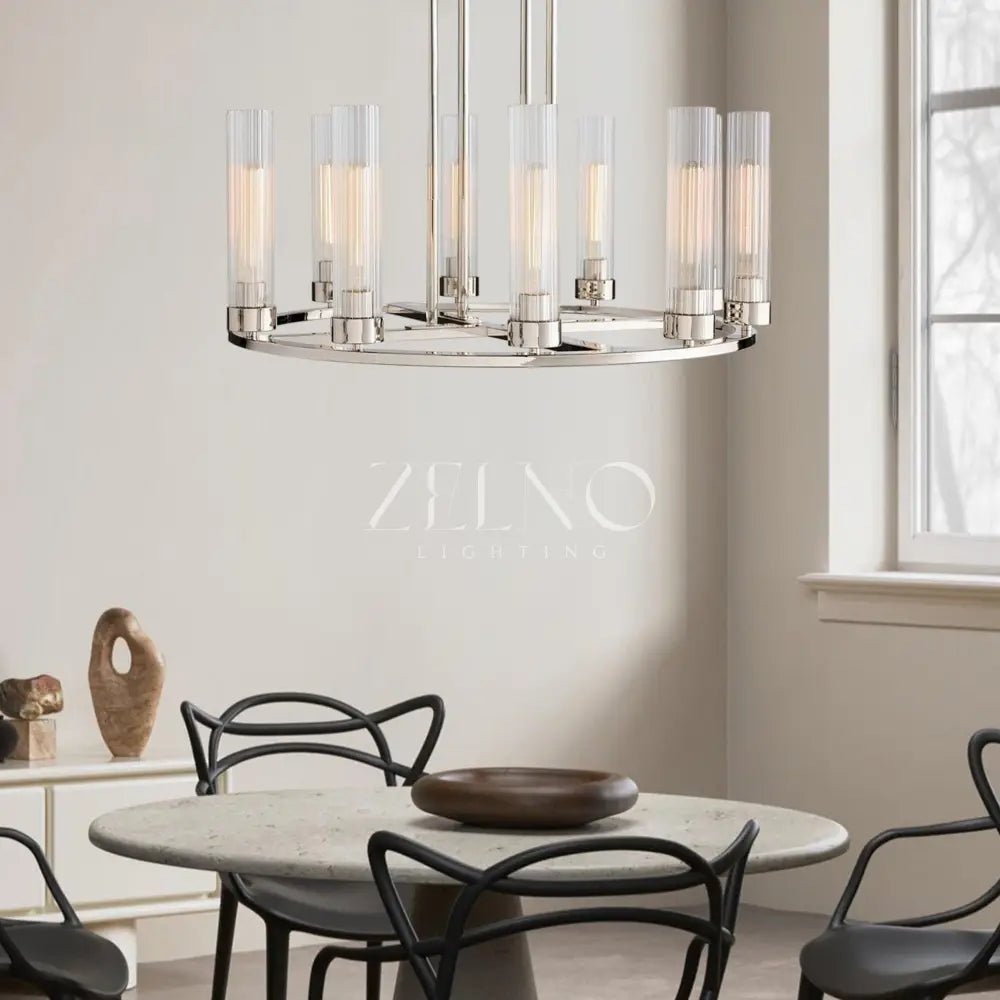 Andreass Round Chandelier 10/12 Light - Zelno