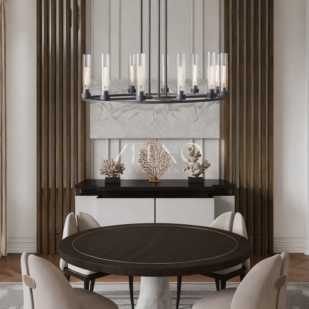 Andreass Round Chandelier 10/12 Light - Zelno