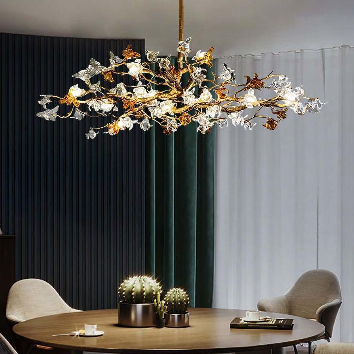 Aosta Brass Branch Chandelier - Zelno Lighting