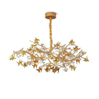 Aosta Brass Branch Chandelier - Zelno Lighting