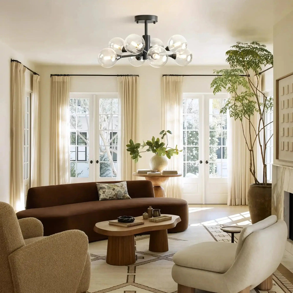 Apollo Round Chandelier 36", 47", 59" - Zelno