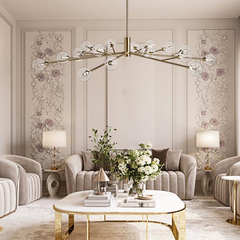 Apollo Round Chandelier 36"47"59" - Zelno