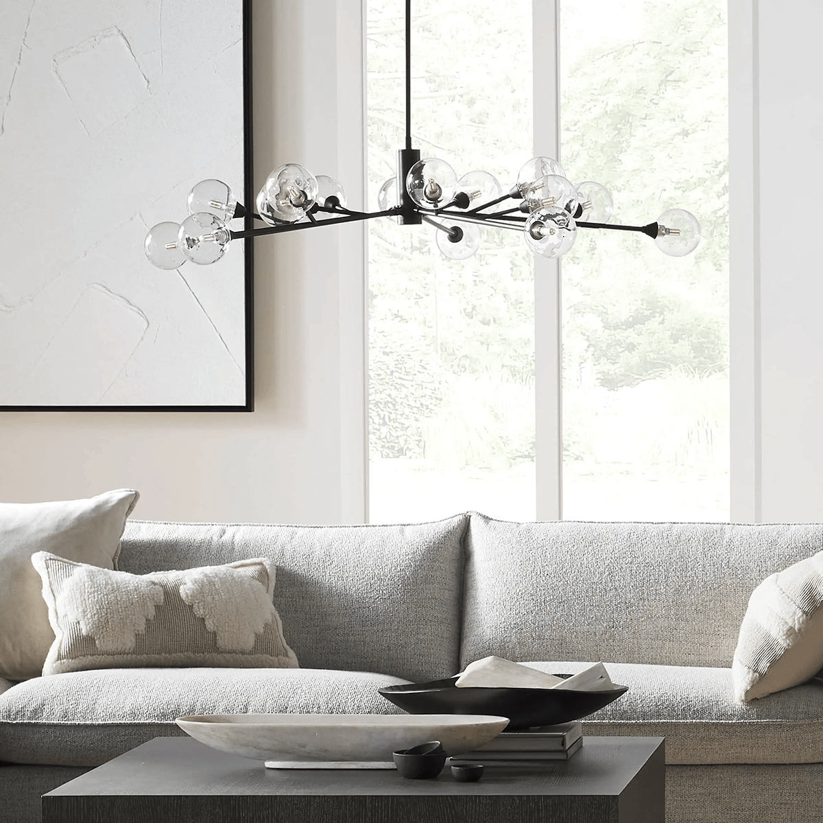 Apollo Round Chandelier 36"47"59" - Zelno