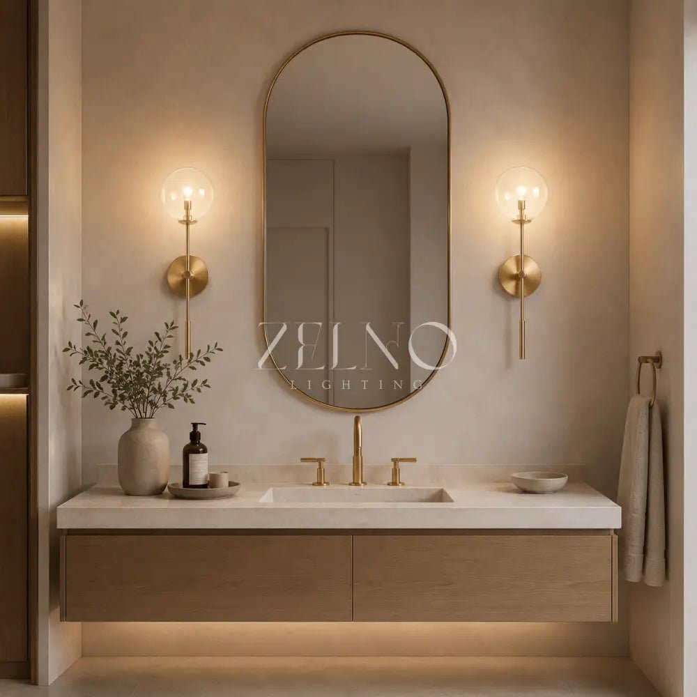 Apollos Glass Ball Wall Sconce - Zelno