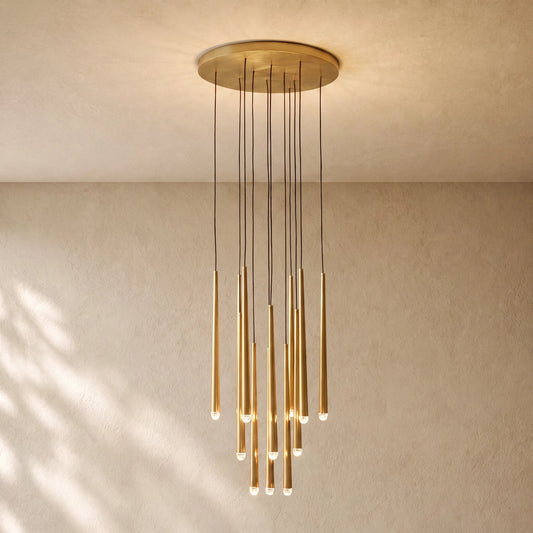 Aqaitaiva Round Chandelier 18", 24", 30", 48" - Zelno