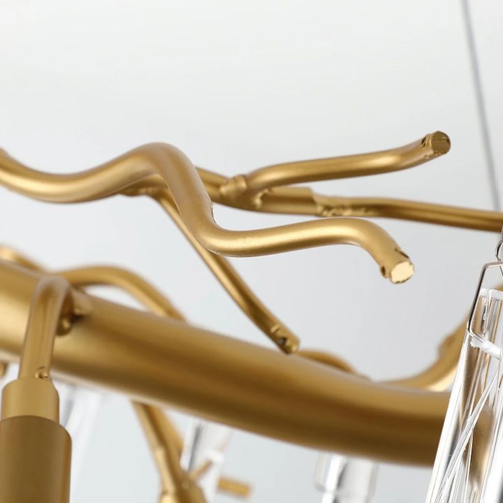 Aqua Makrama Branch Chandeliers - Zelno Lighting