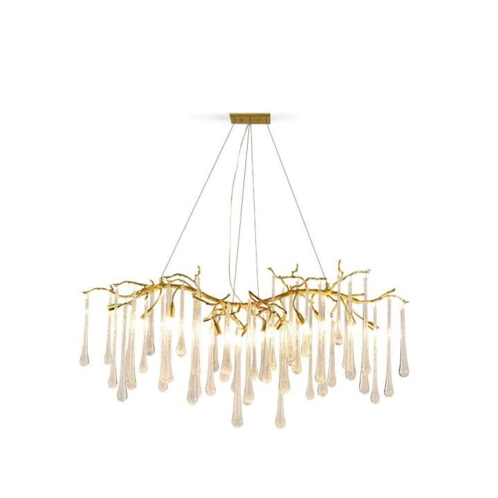 Aqua Makrama Branch Chandeliers - Zelno Lighting