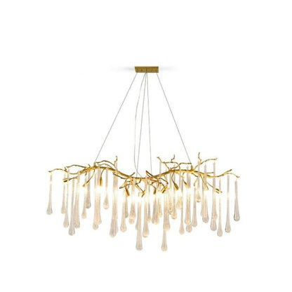 Aqua Makrama Branch Chandeliers - Zelno Lighting