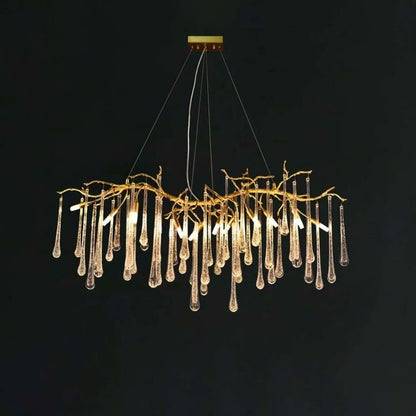 Aqua Makrama Branch Chandeliers - Zelno Lighting