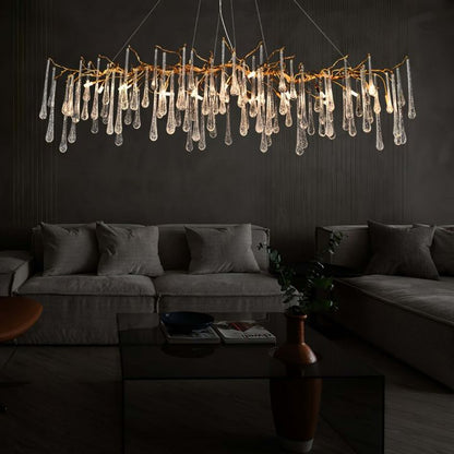 Aqua Makrama Branch Chandeliers - Zelno Lighting