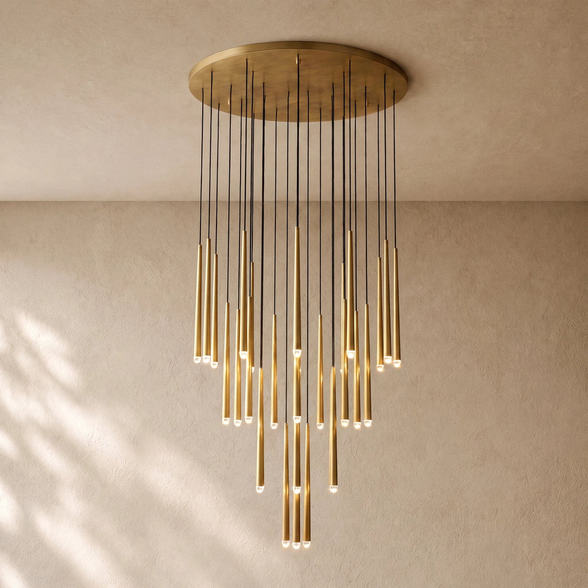 Aquitaines Round Chandelier 18", 24", 30", 48" - Zelno