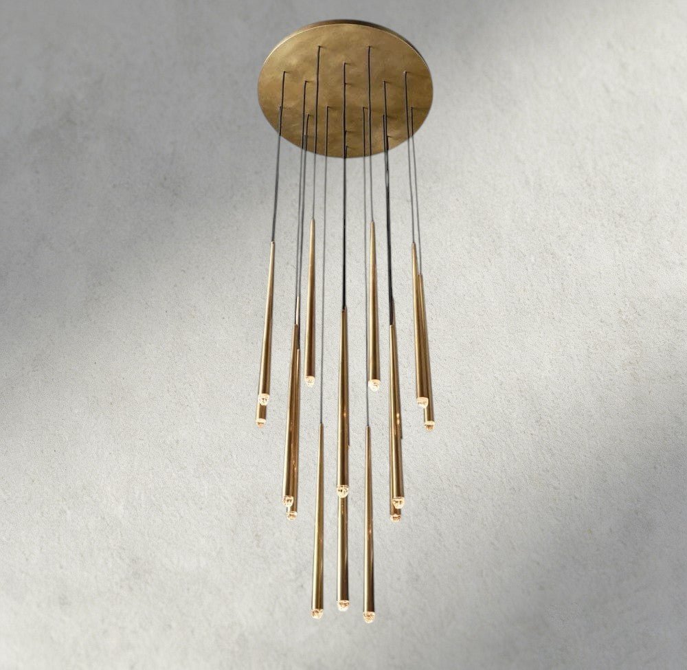 Aquitaines Round Chandelier 18", 24", 30", 48" - Zelno