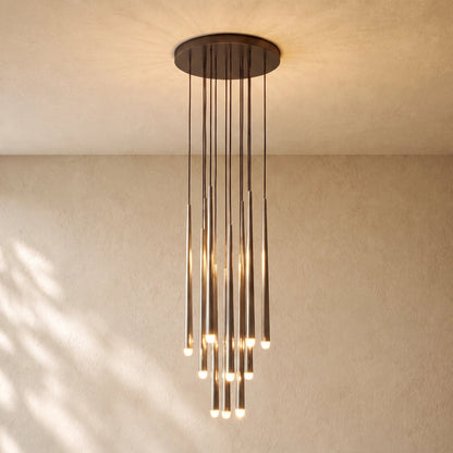 Aquitaines Round Chandelier 18", 24", 30", 48" - Zelno