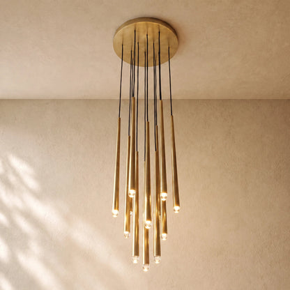 Aquitaines Round Chandelier 18", 24", 30", 48" - Zelno